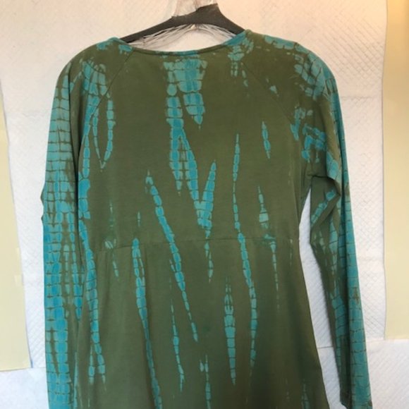 SUNDANCE CATALOGUE Boho Tie-Dyed Empire Tunic - S - Picture 7 of 8